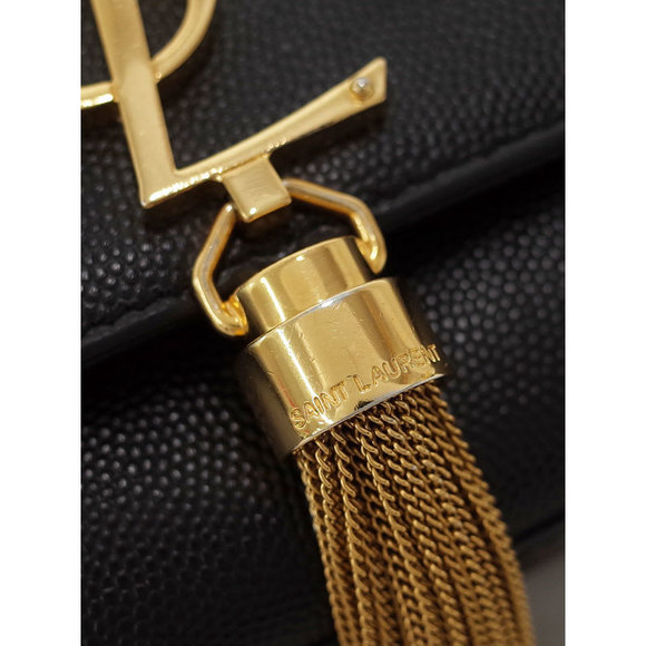 Saint Laurent Paris Classic Kate Satchel Shoulder Bag Black - Picture 6 of 9